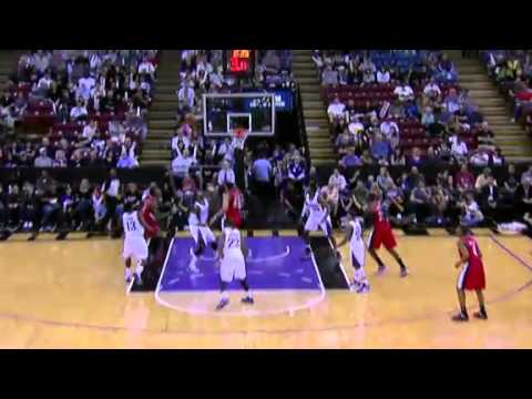 Batum to Thabeet Alley Oop dunk against the Kings