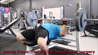 Bench press session and some entertainment!