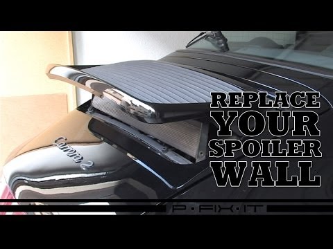 How to replace the Spoiler Wall on a Porsche 964