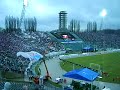Sektorówki Ruchu i Górnika na rozpoczęcie meczu. 02.III.2007