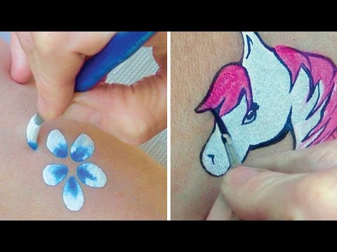 how to use diamond fx face paint