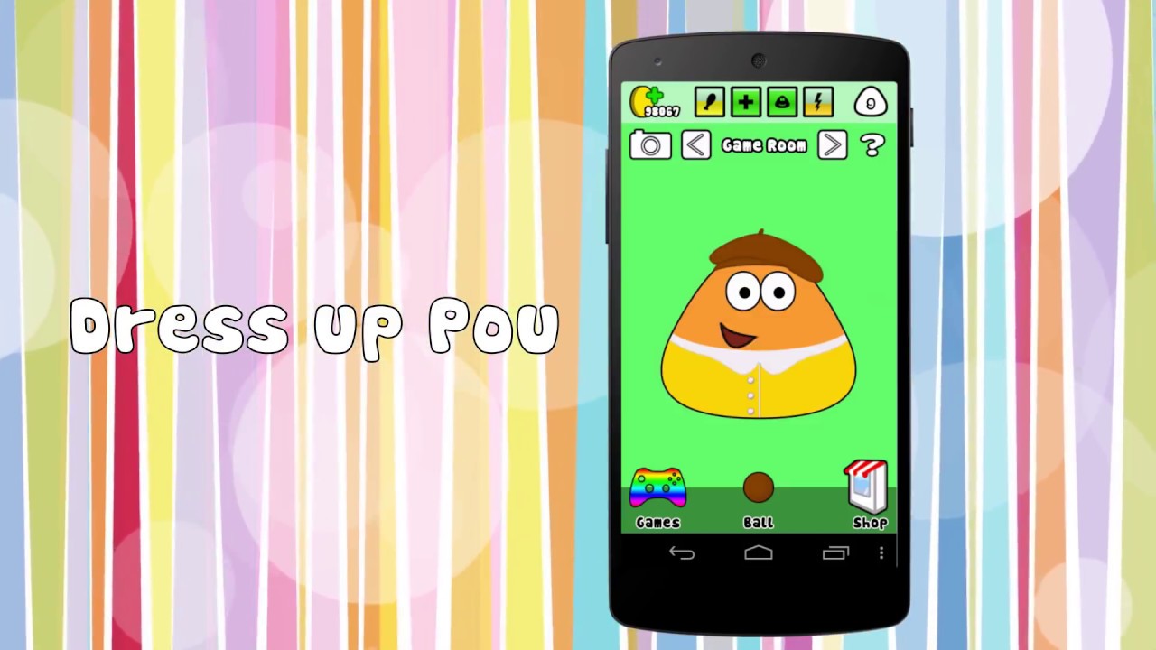 Pou - brincando com pou jogo do carro 