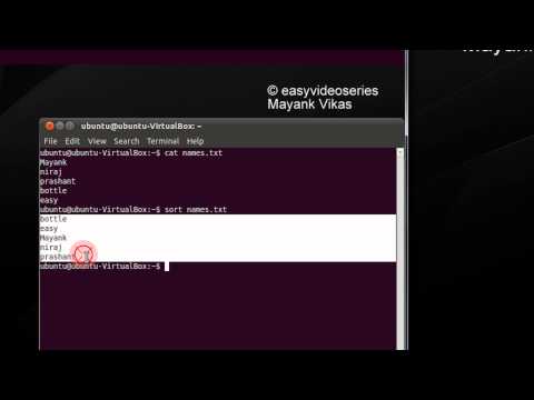 how to sort in linux