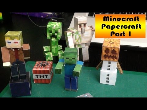 Make your own FREE Minecraft 3D paper models!