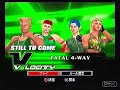 SvR2007 Guile, Cammy, Leona, and Amy Fatel 4-way match