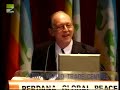 professor michel chossudovsky gives a speech at the perdana global peace forum in 2005. chossudovsky states that 
