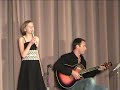 this was a last minute deal and we had only about 10 days to practice for this.  this is her first time singing in front of anyone, she did a great job!