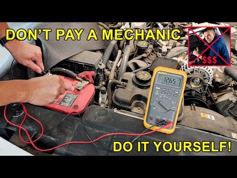 how to check battery drain with test light