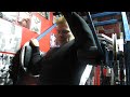 Michael Gundill performs 1 arm Nautilus pull over (part 2)
