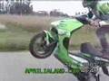 Aprilia Land Scooter Wheelies
