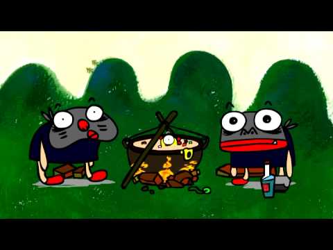 kidnap - [ 2D animation & Gouache background ] I' m late to school because i got kidnapped in the morning!