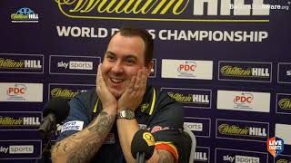 Gerwyn Price on win over Jamie Lewis: “It was dead out there, it's like playing in my kitchen”