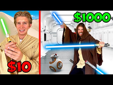 $10 vs $1000 Ultimate Star Wars Battle! *JEDI BUDGET CHALLENGE*