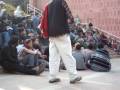 JNU-JNUSU Protest song at AD Block, JNU on Feb 10. 2009