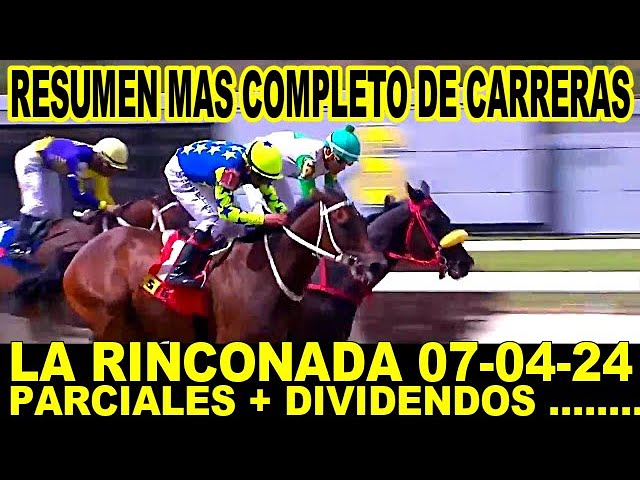 RESUMEN MAS COMPLETO DE CARRERAS HIPICAS 07-04-24  LA RINCONADA  PARCIALES  DIVIDENDOS 
