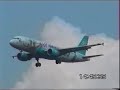AirAsia Airbus A320 Landing at runway 32R KUL/WMKK AirAsia Airbus A320 Landing at runway 32R KUL/WMKK
