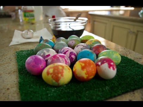 how to dye eggs with a tie