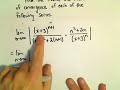 Interval and Radius of Convergence for a Series, Ex 7