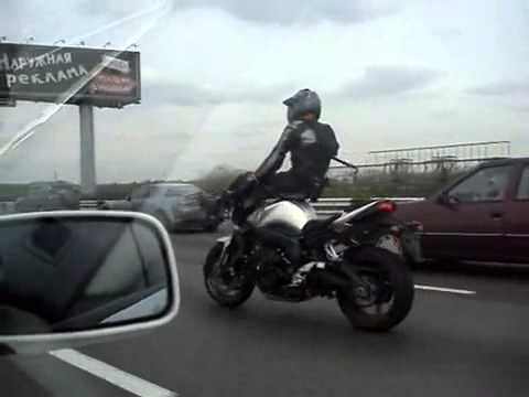 Nuts - This motorcycle rider has some serious stunt driving skills. Check out some of his highway hijinks! www.livetorideharley.com.
