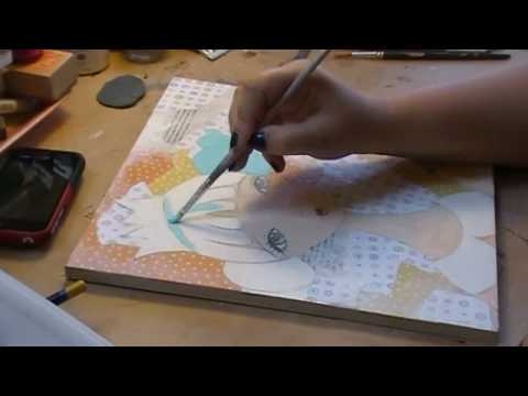 Mixed media painting 