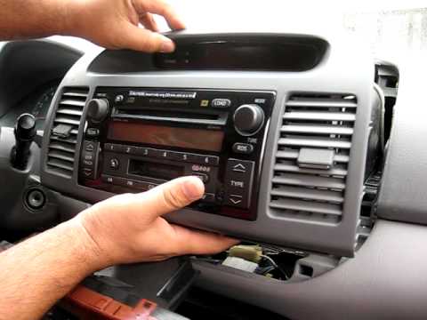 How to Remove Radio / CD Changer from 2003 Toyota Camry for Repair.
