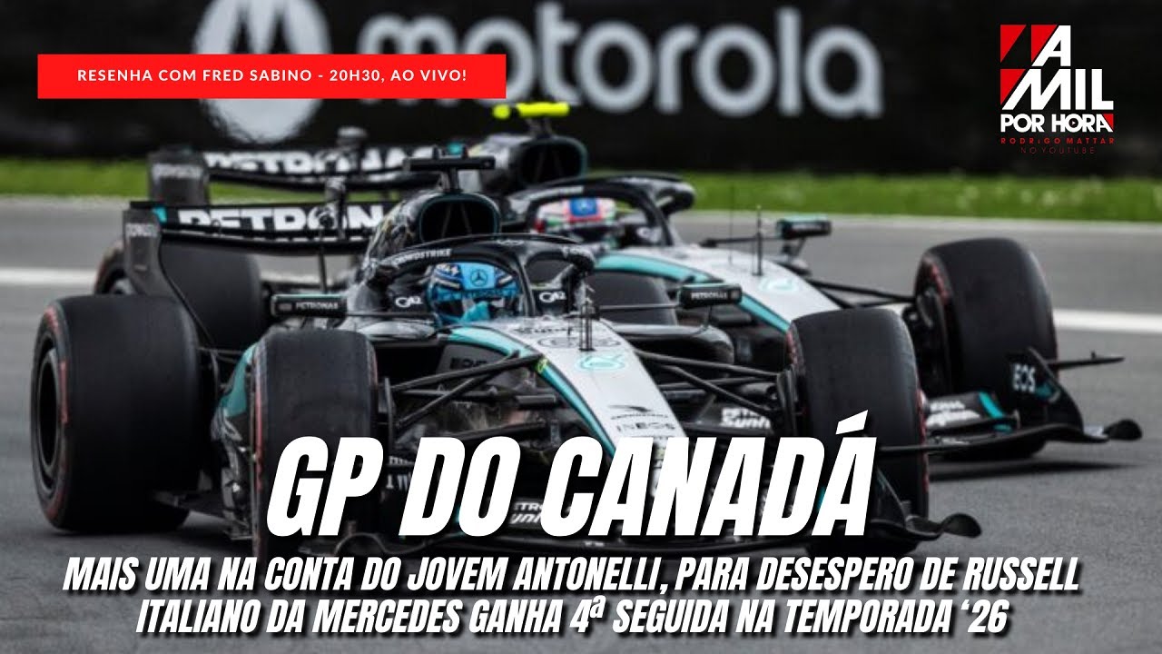 RESENHA DO GP DO CANADÁ DE F1 COM RODRIGO MATTAR E FRED SABINO | NESTA TERÇA, 20H30 | AO VIVO! #f1