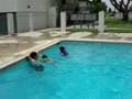 M&M in Swimming Pool