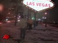 Raw Video: Snowfall Blankets Las Vegas Raw Video: Snowfall Blankets Las Vegas
