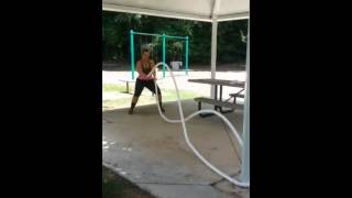 Workout With Battle Ropes…