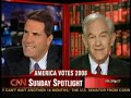 ron paul interviewed on cnn sunday spotlight may 27 2007