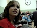 Caro goofing off during the show with Coll