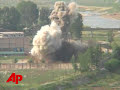 Raw Video: North Korea Destroys Reactor Tower