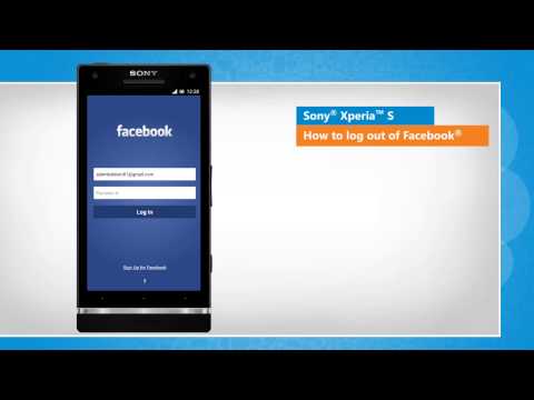 how to logout of facebook on xperia s