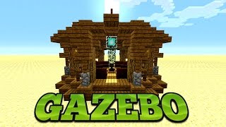 Minecraft How To Build A Gazebo Tutorial Minecraft Garden