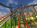 one of my roller coasters from my park on roller coaster tycoon 3: wild! (coasters in the background will be added soon)...