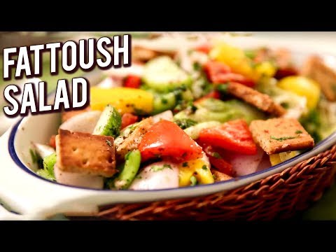 Fattoush | Healthy & Nutritious Salad Recipe | Ruchi’s Kitchen