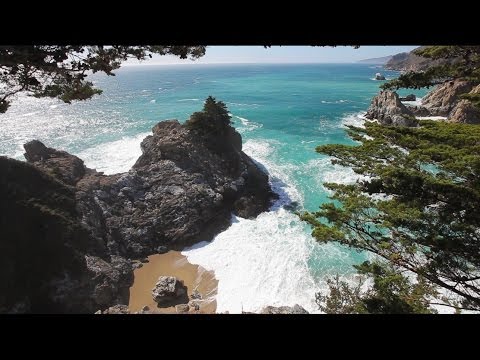MAGICAL Mcway Cove Unlimited Length HD Nature Video Big Sur Screensaver 1080p