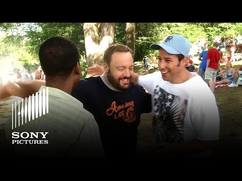 Sandler, James, Rock, Schneider & Spade star in GROWN UPS