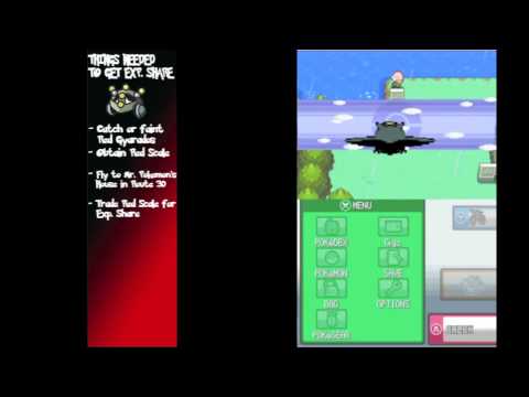 how to get xp share on pokemon soul silver