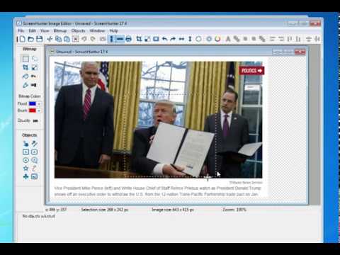 How to add arrows and text to a picture - ScreenHunter 7