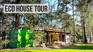 SHIPPING CONTAINER HOUSE TOUR | ECO FRIENDLY OFF GRID