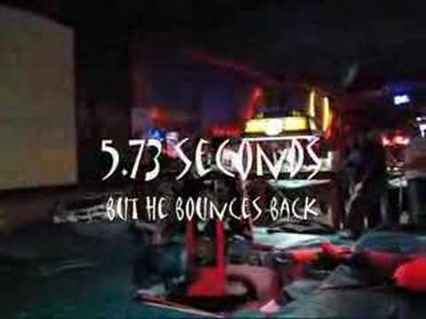 Kyle rides a mechanical bull
