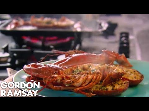 gordon - A real special occasion dish - an amazing grilled lobster, with a side of Bloody Mary linguine. If you liked this clip check out the rest of Gordon's Channel...