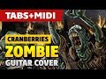 The Cranberries - Zombie (Acoustic Guitar Cover with TABS and MIDI)