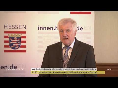 Pressekonferenz der Unions-Innenminister von Bund und ...