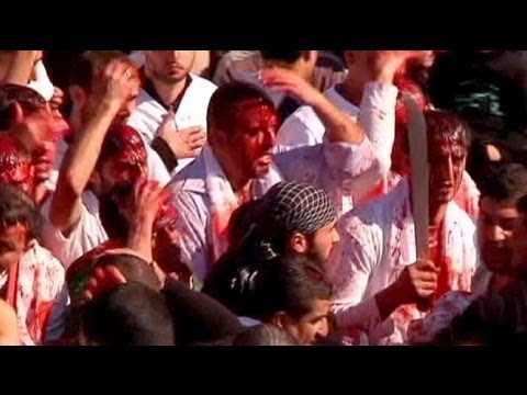 ashura - No Comment | euronews: watch the international news without commentary | http://www.euronews.net/nocomment/ Hundreds of Shi'ite mourners mark Ashura in the s...