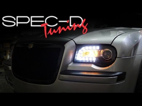 SPECDTUNING INSTALLATION VIDEO: 2005 – 2010 CHRYSLER 300C PROJECTOR LED HEADLIGHTS