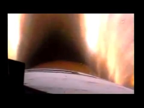 Window - Driver seat view of a Space Shuttle launch - A rare view of a launch to space with the boosters & tank seperation. Space Shuttle STS-133.