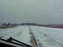 Crossing snowy Runway AWESOME A330 Crossing snowy Runway AWESOME A330