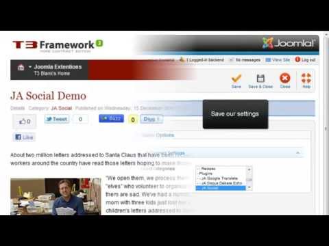 Joomla! 1.7 - JA Social plugin Joomla! 1.7 - JA Social plugin